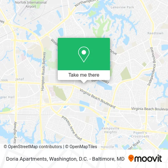 Doria Apartments map