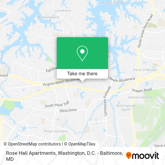 Rose Hall Apartments map