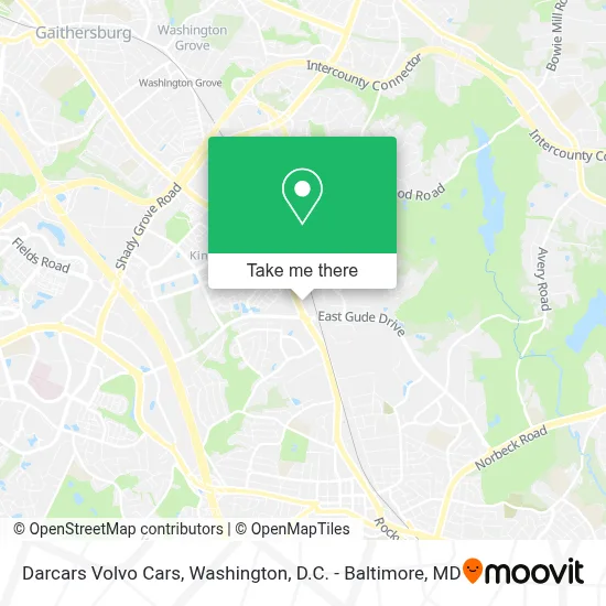 Darcars Volvo Cars map