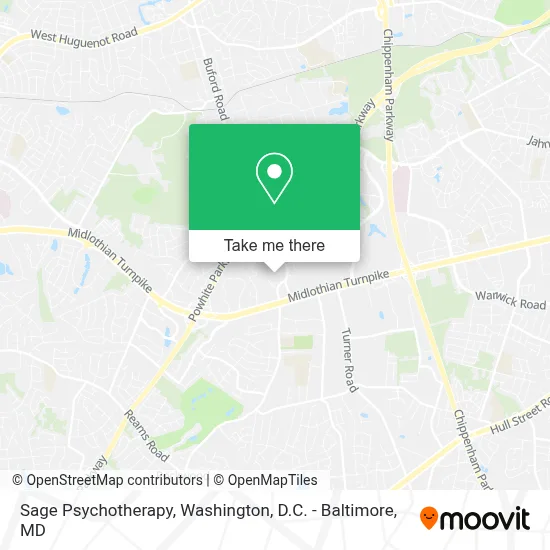 Sage Psychotherapy map