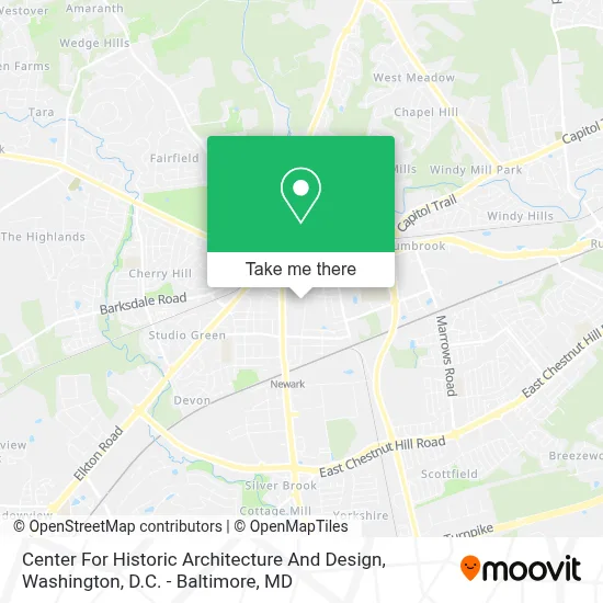 Center For Historic Architecture And Design map