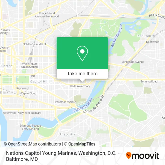 Nations Capitol Young Marines map