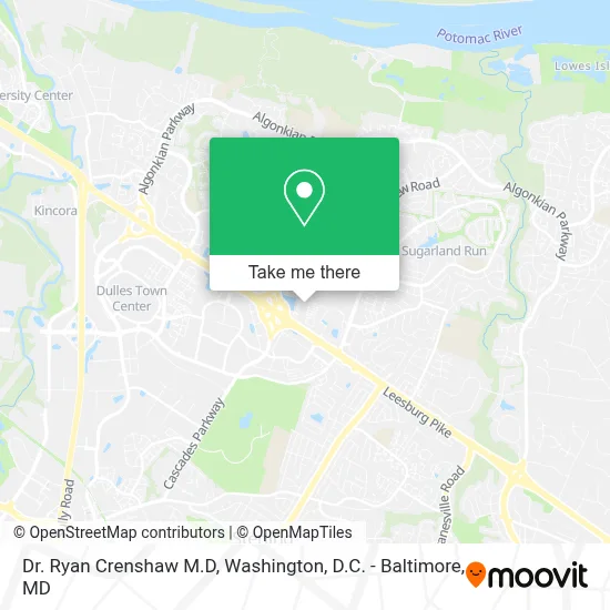 Dr. Ryan Crenshaw M.D map