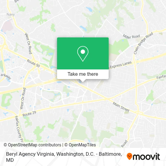 Beryl Agency Virginia map