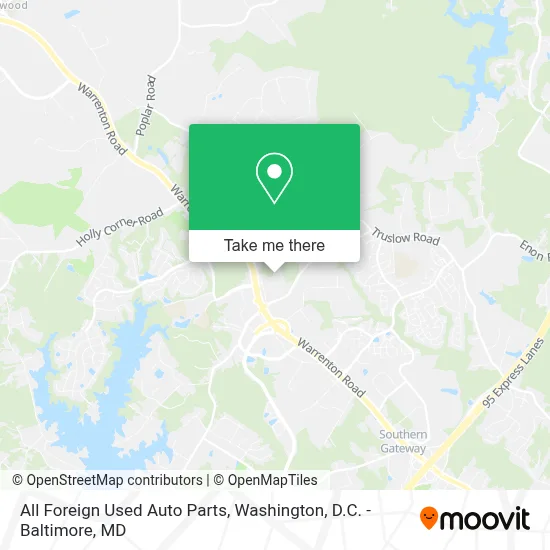 All Foreign Used Auto Parts map