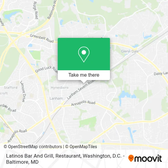 Latinos Bar And Grill, Restaurant map
