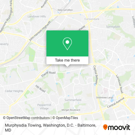Murphysdia Towing map