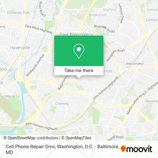 Cell Phone Repair Dmv map
