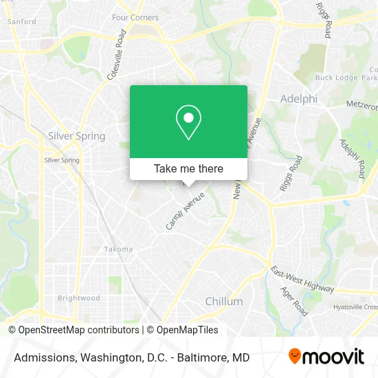 Admissions map