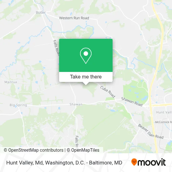 Hunt Valley, Md map
