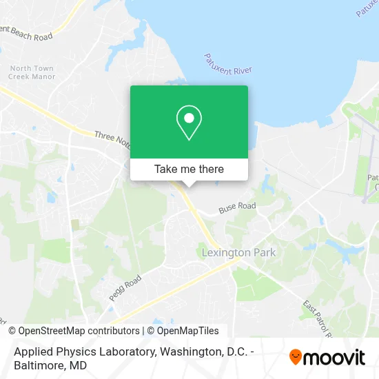 Applied Physics Laboratory map