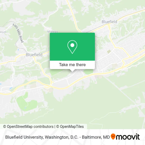 Bluefield University map