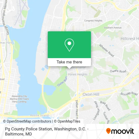 Pg County Police Station map