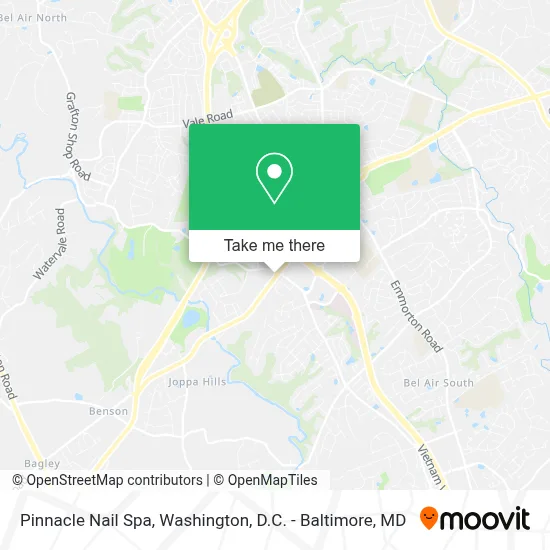 Pinnacle Nail Spa map