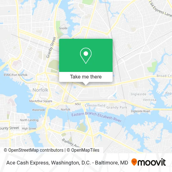 Ace Cash Express map