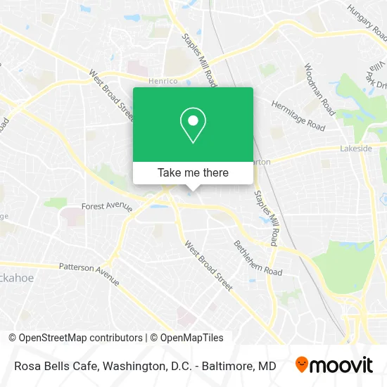 Rosa Bells Cafe map