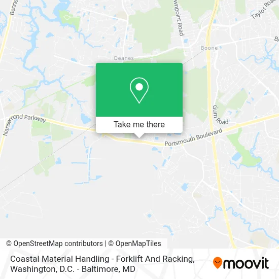 Coastal Material Handling - Forklift And Racking map