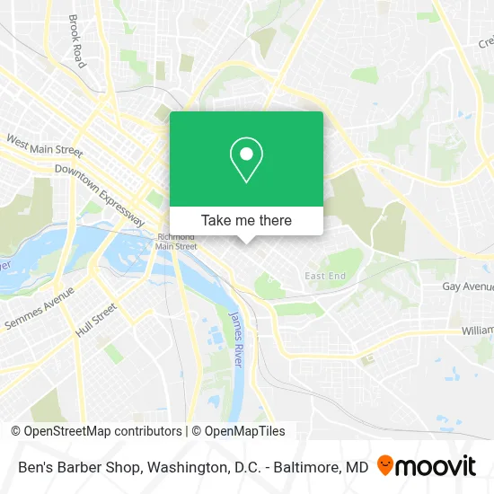 Ben's Barber Shop map