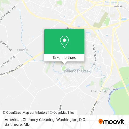 American Chimney Cleaning map