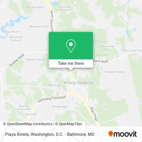 Playa Bowls map