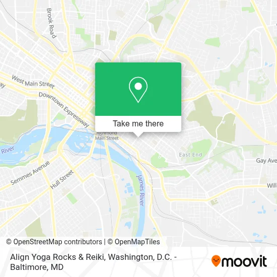 Align Yoga Rocks & Reiki map