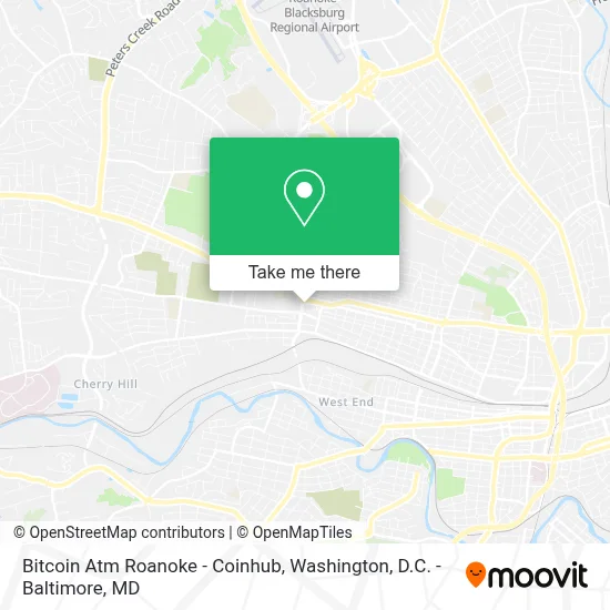 Bitcoin Atm Roanoke - Coinhub map