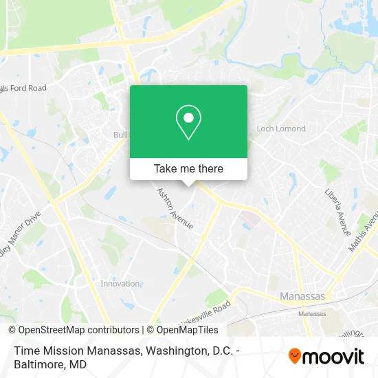 Time Mission Manassas map