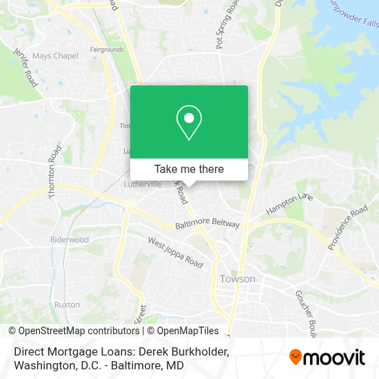 Direct Mortgage Loans: Derek Burkholder map