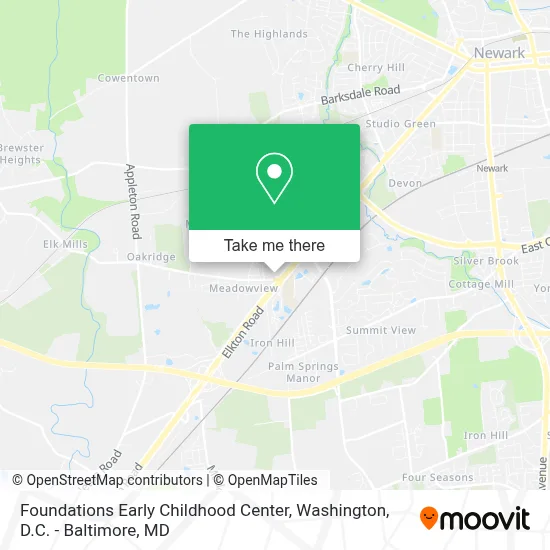 Foundations Early Childhood Center map