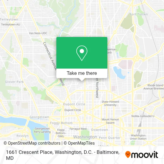 1661 Crescent Place map