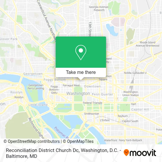 Reconciliation District Church Dc map