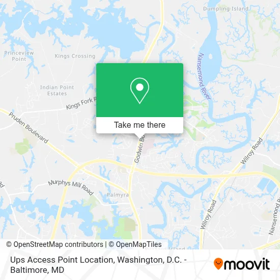 Ups Access Point Location map