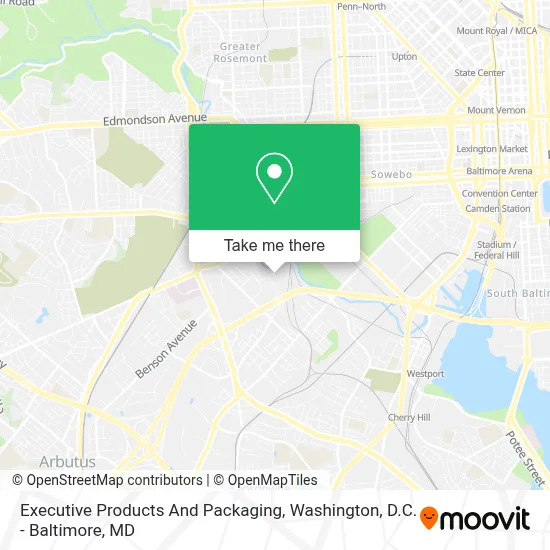 Executive Products And Packaging map