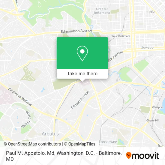 Paul M. Apostolo, Md map