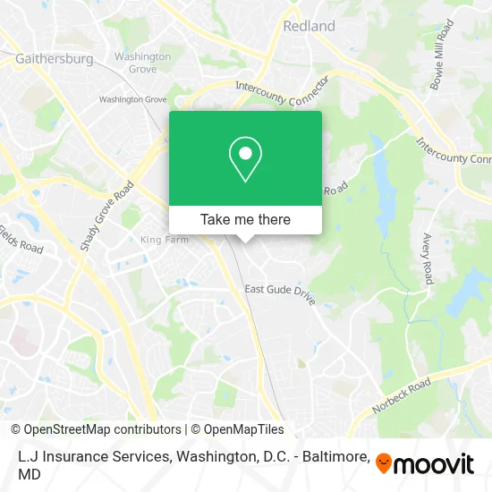 L.J Insurance Services map