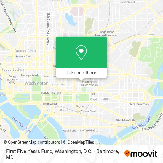 First Five Years Fund map