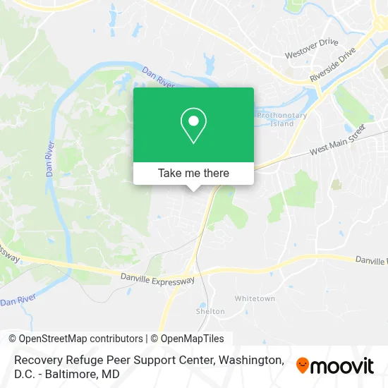 Recovery Refuge Peer Support Center map