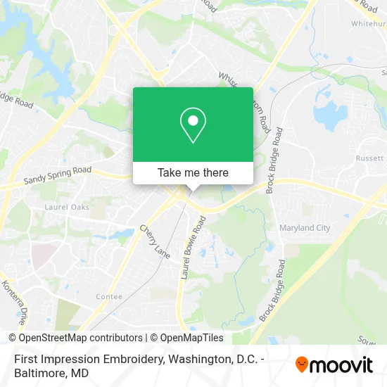First Impression Embroidery map