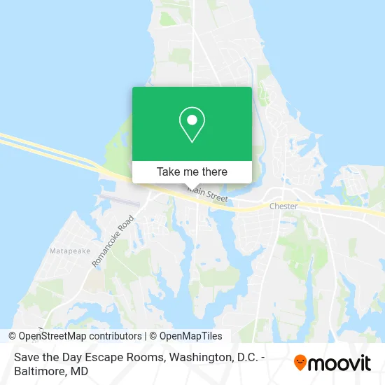 Save the Day Escape Rooms map