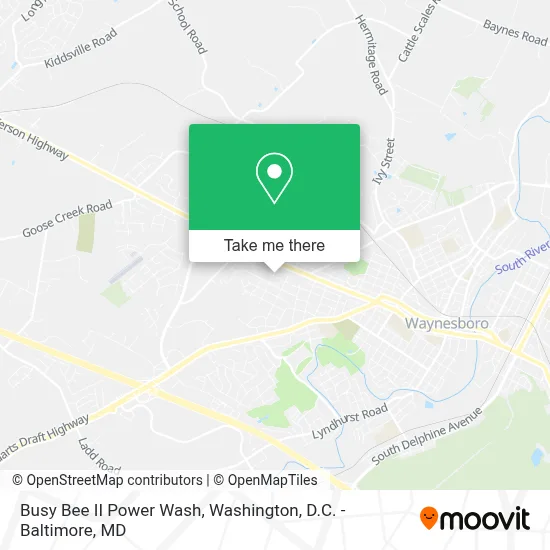 Busy Bee II Power Wash map