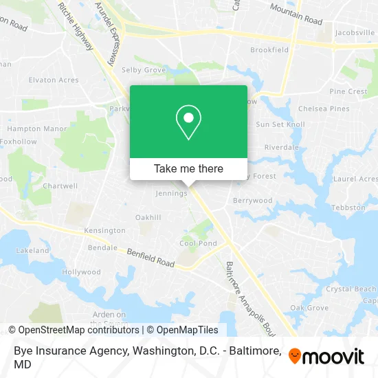 Bye Insurance Agency map