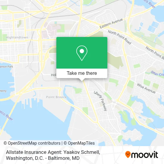 Allstate Insurance Agent: Yaakov Schmell map