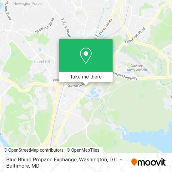 Blue Rhino Propane Exchange map