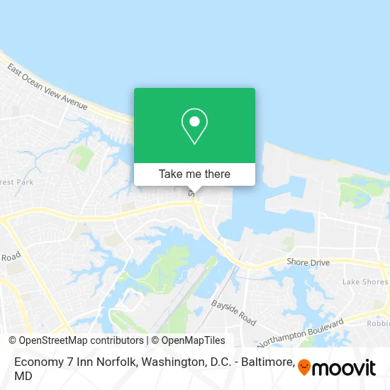 Economy 7 Inn Norfolk map