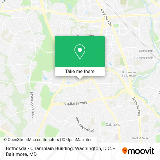 Bethesda - Champlain Building map