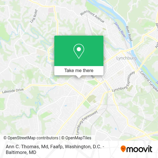 Ann C. Thomas, Md, Faafp map