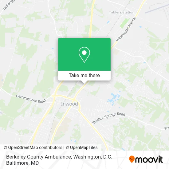 Berkeley County Ambulance map