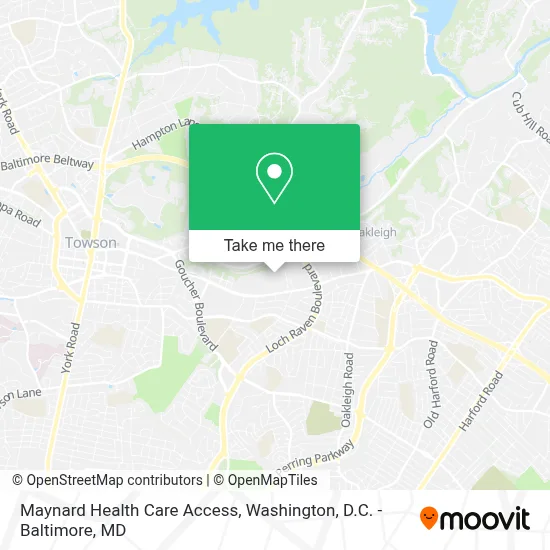 Maynard Health Care Access map