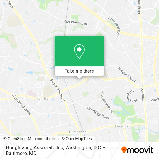 Houghtaling Associate Inc map