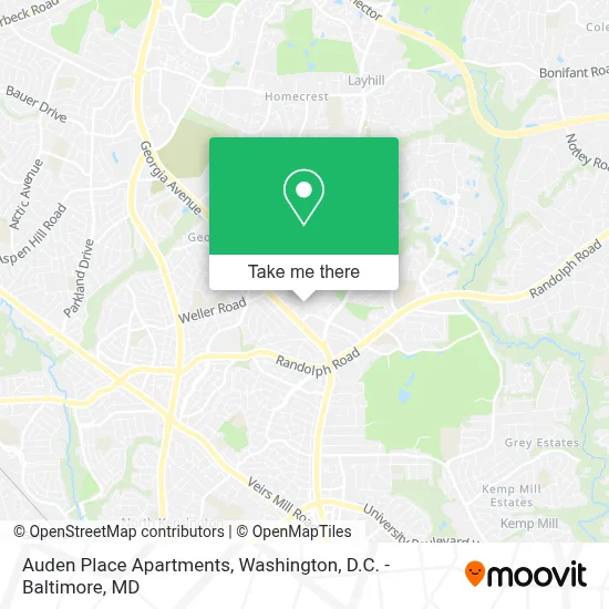 Auden Place Apartments map